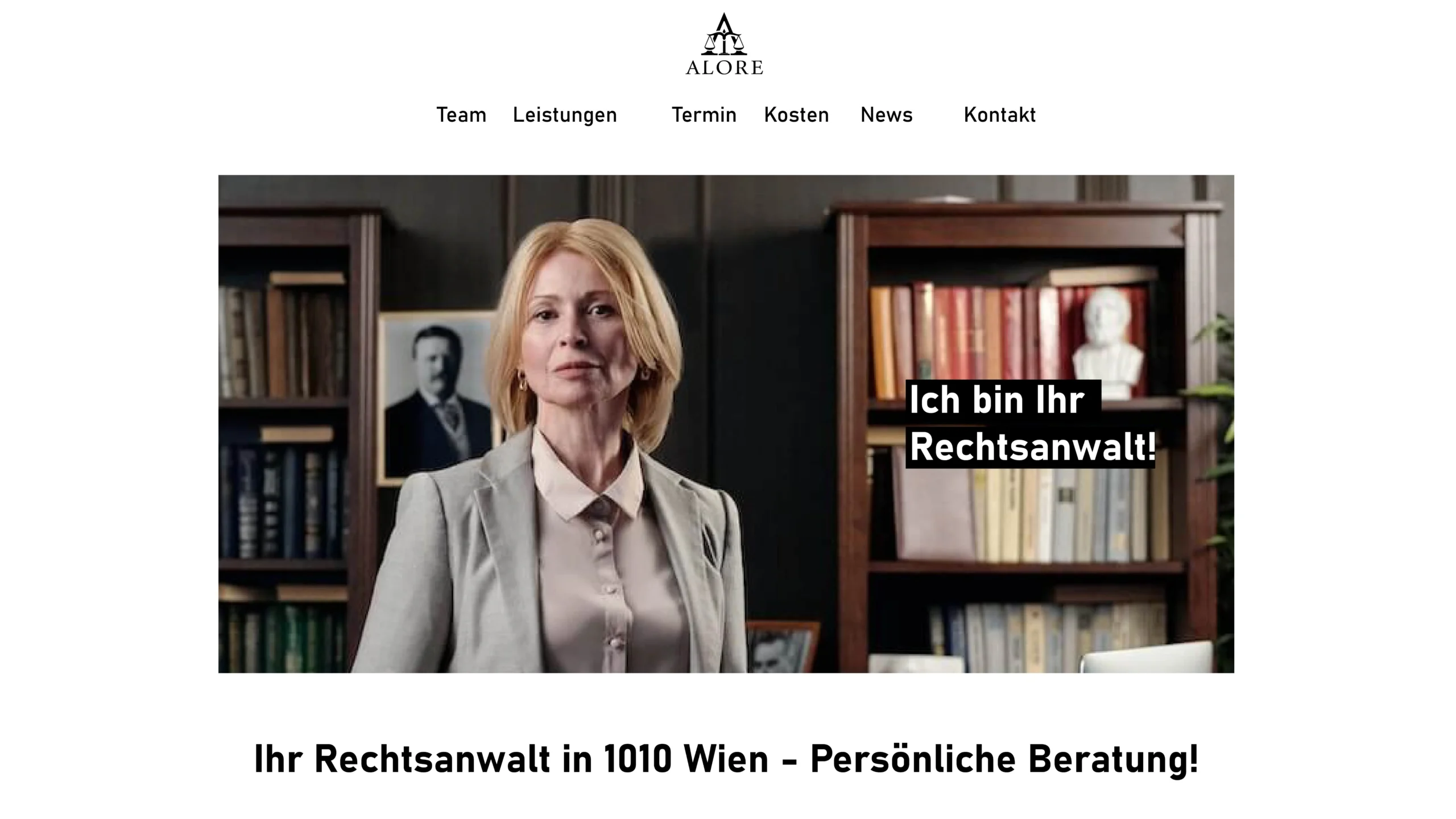 Website Neugestaltung Anwalt vorher scaled